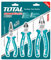 TOTAL - Juego de 3 Alicates | 1x Universal de 180 mm | 1x Corte de 160 mm | 1x Plano de 160 mm | Mango Ergonómico de Fibra | Cromo Vanadio