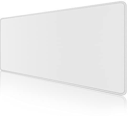 Dapesuom Large Gaming Mouse Pad, Extended Mousepad with Stitched Edges, Water Resist Keyboard Pad with Non-Slip Base, Big XXL Mousepad Desk Mat for gamer, Laptop, Office, 31.5x15.7in, Space Gray