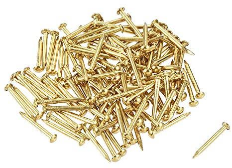 sourcing map Clou Petit Minuscule Laiton 1.5mmx15mm(DxL) pour Bricolage Bois Boîte Accessoire 120pcs