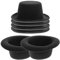 Gadpiparty Haustier Hund Mini Cowboyhut 6 Stücke Stoff Westernhut für DIY Basteln Party Dekoration Zubehör Schwarz