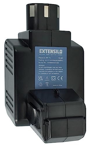 EXTENSILO Batterie Remplacement pour Hilti BP72, BP60, 331530, BP40 pour Outil électrique (4000 mAh, NiMH, 24 V)
