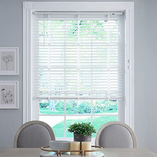 LBB Venetian Blinds are made of FSC Certified Basswood 50mm Solid Wood Blackout Blind (White, 115x160cm(WxH))