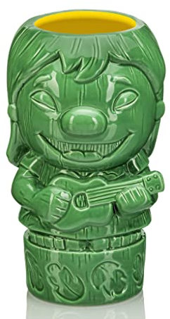 Geeki Tikis Disney Lilo & Stitch Ukulele Lilo Tasse en céramique | Gobelet à cocktail pour liqueur et boissons | Capacité : 600 ml