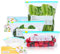 60 Pcs Food Storage Freezer Bags, Resealable Zip Lock Bags with Expandable Bottom, Reusable Sandwich Bag BPA Free Zip Seal Freezer Bag for Vegetable, Fruit, Grain, Candy (3 Sizes)