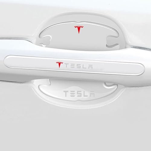 ZAKOVI 8 Stück Autotür Griffe Aufkleber, für 2022 Tesla Cybertruck Autotürgriffe Schutz, Auto Türgriff Schutzfolie für Kratzern Schutz.