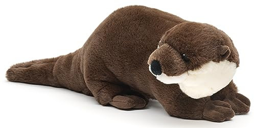 Uni-Toys - Eco-Line - Otter, stehend - 100% recyceltes Material - 42 cm (Länge) - Plüsch-Otter - Plüschtier, Kuscheltier