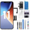 Allfixparts Reemplazo de pantalla para iPhone 11 de 6.1 pulgadas con altavoz de oído y kit de sensor de montaje completo, herramientas de fijación digitalizador de pantalla LCD táctil 3D