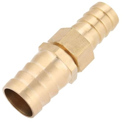 Schlauchverbinder Messing Messing Barb Reducer Tube Splicer Joiner Pipe Fitting Connector Adapter Schlauchverbinder Reduzierung 1 Zoll auf 3/4 Zoll (19–25 mm)