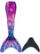 Pyjacos Meerjungfrauenflosse Mädchen Neuer Mermaid Tail, 4 Stück Set，xiaofen，DaheiR8-170
