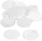 QUARKZMAN 10Pcs Cache-Trous de Charnière, 40mm Diamètre Cache-Trou Dissimulé en Plastique, Capuchons Ronds de Type Affleurant pour Armoire de Meuble, Blanc