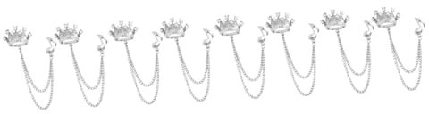 SAFIGLE 8 Stück Brosche Bling Bling Anstecknadel Schal Pin Vintage Corsage Krone Dekorationen Violine Brust Pin Strass Fransenbesatz Juwelen Für Kleidung Anzug Abzeichen Pin Herren Schal