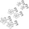 HinDaLi 3 Paires Boucles d'oreilles en Argent 925 pour Femme Fille Boucles d'oreilles Fleurs Argent Clous d'oreilles Argent Petite Boucles d'oreilles Femme Zirconium Boucles d Oreilles Argent Fleur