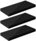 eSituro Wandregal 3er Set, Regal Wand schwarz Hochglanz, Hängeregal, Schweberegal, Regalbrett Bücherregal zum Aufhängen, Wandboard für Wohnzimmer Küche Arbeitszimmer Badezimmer, 50x22.9x3.8 cm