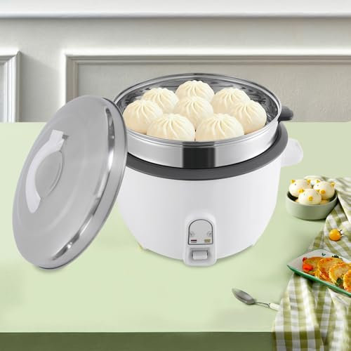Arrocera multicooker de 13 l, arrocera de gran capacidad, olla arrocera con vapor, función de mantenimiento del calor, para cocinas, hoteles, restaurantes, buffets, banquetes