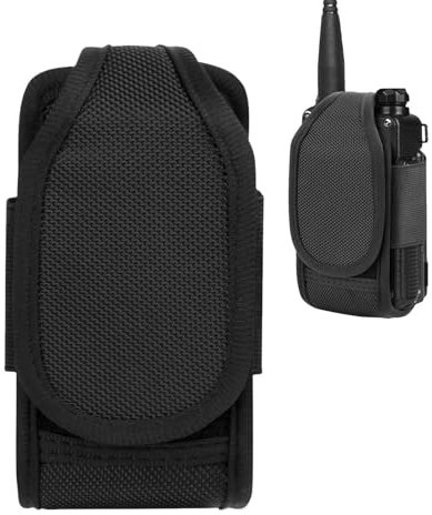 Holdes Étui de Support pour Radio | Sac de Talkie-walkie étanche – Porte-Radio, Sac de Transport Portable en Nylon, Sac de Transport pour Talkie-walkie bidirectionnel, extérieur, Pompiers, Noir