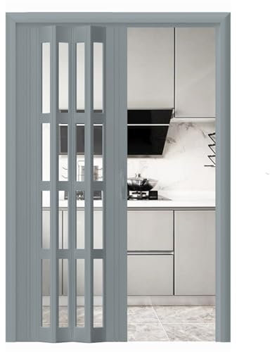 falttür Falttür 228 Cm Hoch, 61 71 106 116 126 136 Cm Breit, Falttür Für Türöffnungen, Faltschiebetüren(B,24in x 90in/61cm x 228.6cm)