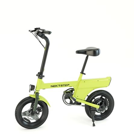 RAOO MIN E Bike, e Bike Herren und Damen, Fahrrad tragbar City-Pendler, Elektrofahrrad Max. 25 km/h, 250W Motor, bis 60km Reichweite, Scheibenbremsen, LED-Licht und LCD-Display. (gelb)
