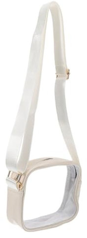 VOSAREA Transparente Clutch für Sportveranstaltungen Kleine Wasserdichte Umhängetasche für Festivals und Reisen mit Praktischem Kartenhalter und Einfacher