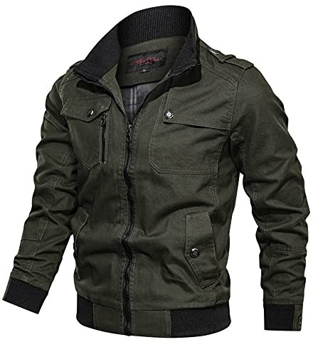 Treillis Militaire Homme - Détente Légère Veste de Travail Bomber Veste de Sport Fine Anti-Vent
