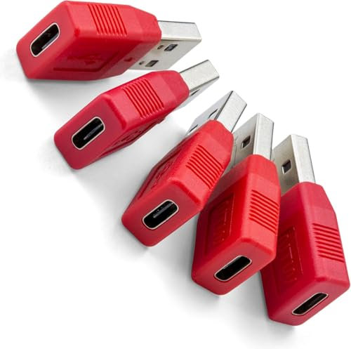 USB C to C Data Blocker 2-Pack, Anti Juice Jacking, Charge Only Adapter, Case Friendly USB Data Blocker, Supports 240W PD Fast Charging, Protects Against Malware & Hacking, Signal Jammer Alternative