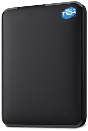 SIMPLETEK - Hard disk esterno portatile 750 GB USB 3.0 — unità di backup portatile, colore nero, 5Gbps, plug-and-play