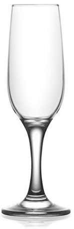 6x Glas Sekt Sektgläser Sektglas Stiel klar 180ml MIS535