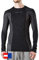 Merino & More Merino Shirt Herren Langarm - Premium Funktionsunterwäsche aus Merinowolle - Sport - Langarm - Funktionsunterhemd schwarz-grau Gr. M