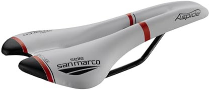 Selle San Marco Aspide Racing Sattel White/Black/Red S