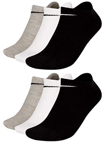 Nike Socken 6 Paar Sneakersocken Füßlinge Socken SX7687,6 Paar Bunt,38-42
