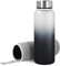 Navaris Bouteille en Verre Borosilicate - Gourde Design Transparente 950 ML avec Bouchon en INOX - avec Housse en Néoprène - Sport Bureau