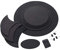 Sourdines Pour Batterie Silencer Drum Set Pads Mute Cinq Tambours Trois Cymbales Jazz Drum Mute Pad Drumming Pratique En Caoutchouc Pad Set 10piece Set Noir
