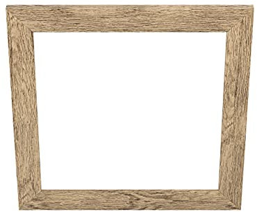EGLO Deko-Rahmen aus Holz, Zubehör für LED Panel Salobrena 45 x 45 cm, quadratischer Holz-Rahmen in Hell-Braun geflammt