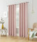 always4u Vorhang Blickdicht 100% mit Ösen, Elegente Gardinen Wohnzimmer Modern Abdunkelnde Vorhänge Schallschutz Schlafzimmer Fenster, Rosa 260x140cm 2er Set