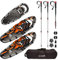 SkinStar Schneeschuhe 25 Set Alu-Rahmen Schneeschuhwandern Tourenski Stock bis 100kg