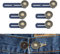 Lot de 6 Rallonges de Boutons pour Pantalons et Jeans - Attaches pour Jupes et Taille - Crochets et Barres pour Femmes
