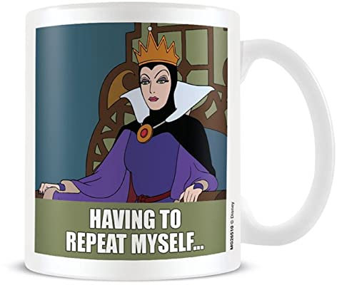 Disney Meme - Tazza in ceramica con scritta Evil Queen, confezione regalo, 311,8 ml, prodotto ufficiale