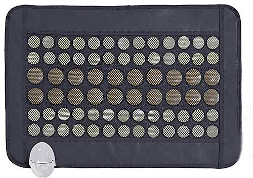 Heating Pads - Far Infrared Natural Jade Stone Infrared Heat Pad Adjustable Temp for Chronic Back Pain