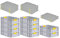 PROREGAL SuperSparSet 10x Eurobox NextGen Color mit Auflagedeckel & Schiebeschnappverschlüsse, HxBxT 17x40x60cm, 34L, Griffe gelb geschlossen, Glatter Boden, Eurobehälter Transportbox