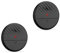 ThreeH Sensore di vibrazione allarme 125dB Loud Slim con batterie Sensibilità regolabile LED Indicatore luminoso per porta finestra Bianco 2 Packs