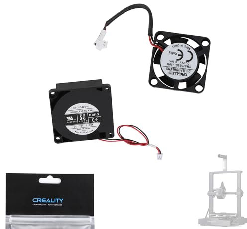 Lokkr Creality Original Ender-3 V3 SE Fan 24v Set(2PCS), 2510 Axial Fan and 4010 Part Cooling Fan for 3D Printer Ender-3 V3 SE/Ender-3 V3 KE