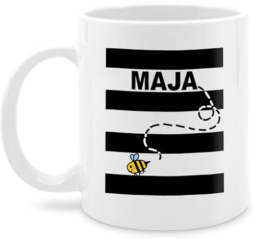 Tasse Tassen 325ml - & - Bienen Kostüm Maja Karneval I Kostüm Biene Fasching - 325 ml - Weiß - karnevalstasse fasching- imker carnevale bienchen karnevals faschings carnival karneva fasnets