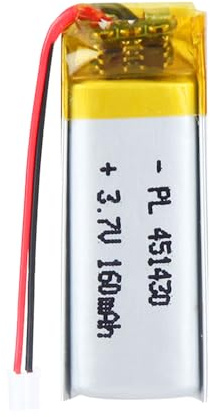 3.7V 160mAh Akku 451430 Lithium-Polymer-Ionen-Lithium-Ionen-Li-Po-Akku mit 2P-PH-Anschluss mit 2.0 mm Rastermaß