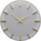 Kare Design Wanduhr John, Grau, 40cm Durchmesser, Uhr, Wohnzimmer, rund, Batterie Nicht inklusive