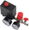 Air Compressor Switch, Pressure Switch for Air Compressor, Small Air Compressor Pressure Switch Control Valve Regulator with Gauges Compressor Pressure Switch