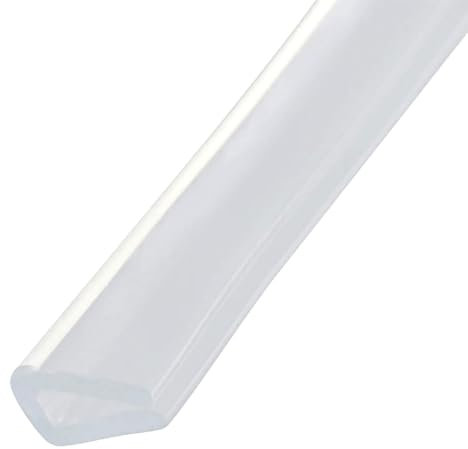 Cozylkx 2 Meter U-Dichtungs-Kantenschutzstreifen, Transparenter Gummi-Kantenschutz, Glaskantenschutz, Passend Für 6-7 Mm Kanten