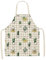Kittelschürze Damen Gelber Kaktus Grün Kochschürze Kinder Baumwolle Leinen Kinderschürze Verstellbare Kochschürze Damen Waschbar Schürze Kinder Herren Langlebig Küchenschürze Mädchen 38x47cm