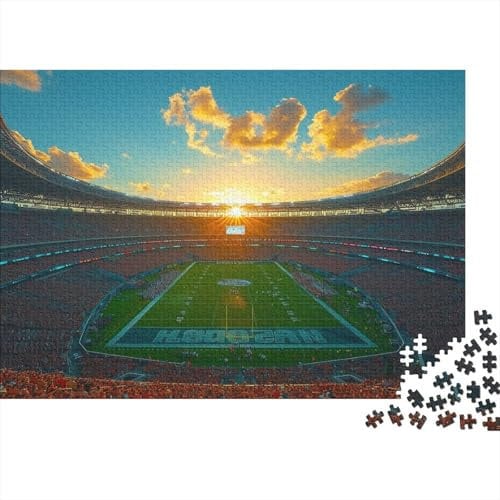 Football Stadium Jigsaw Puzzles for Adults 1000 Pieces Football Stadium Impossible Puzzle Brain Teaser Difficult Educational Games Relax Puzzles Games Premium 1000pcs (75x50cm)