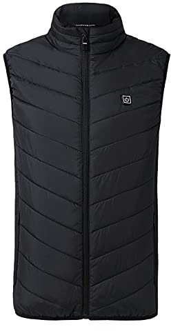 Men'S Electric Heated Vest, Men'S Heated Body Warmer, Men'S Rechargeable Heated Gilet, Men'S Thermal Heating Vest, Men'S Winter Heated Clothing, Men'S Battery-Powered Heated Vest