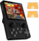 Bewinner Retro Handspielkonsole RGB20S – 3,5-Zoll-Bildschirm, HD-WLAN, Retro-Spielekonsole mit 2500 Klassischen Spielen und 3500 MAh Akku für Linux-System, Schwarz (16 GB + 128 GB)