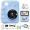 CalineGam Sofortbildkamera Kinder, 3,0 Zoll Bildschirm 48MP Kinderkamera Sofortbildkamera mit 32 GB-Karte, 1080P HD Kamera Kinder Sofortdruck, Geschenk für 3-12 Jungen und Mädchen (Blau)